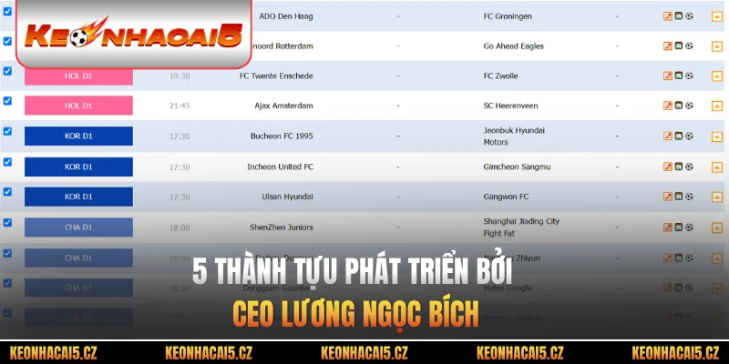 5 thành tựu phát triển bởi CEO Lương Ngọc Bích