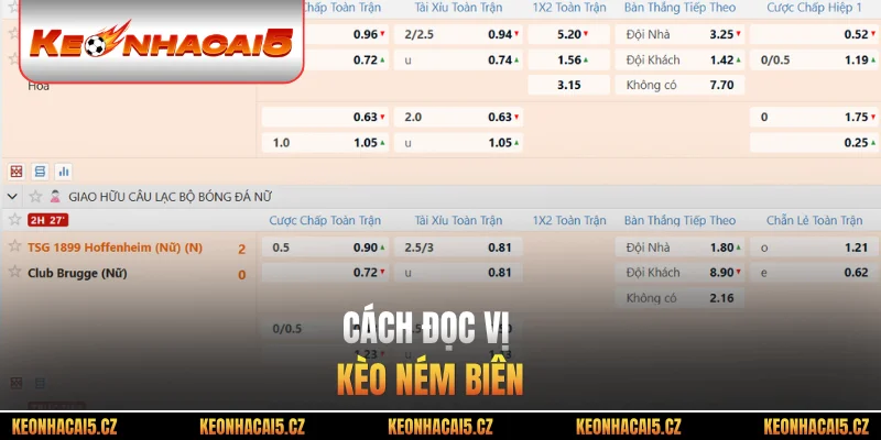 Cách đọc vị kèo ném biên